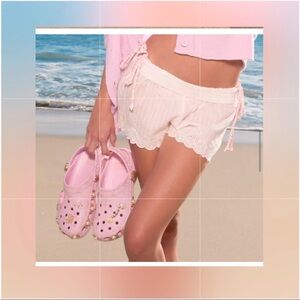 Crocs x LoveShackFancy🌸SoldOut!💝🎀Classic Platform Clog Size 7✨